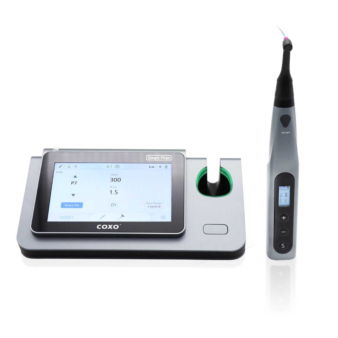COXO Dental Wireless Bluetooth Endo motor with Apex Locator 2 in 1 C-smart Pilot with 5-inch touch screen ,build-in most of file system