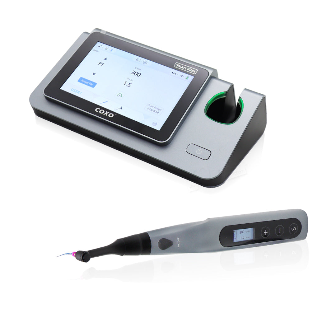 COXO Dental Wireless Bluetooth Endo motor with Apex Locator 2 in 1 C-smart Pilot with 5-inch touch screen ,build-in most of file system