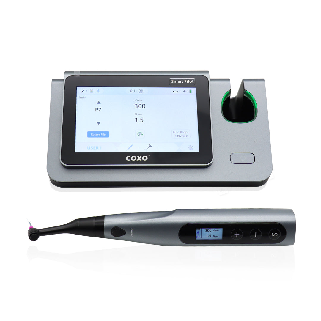 COXO Dental Wireless Bluetooth Endo motor with Apex Locator 2 in 1 C-smart Pilot with 5-inch touch screen ,build-in most of file system