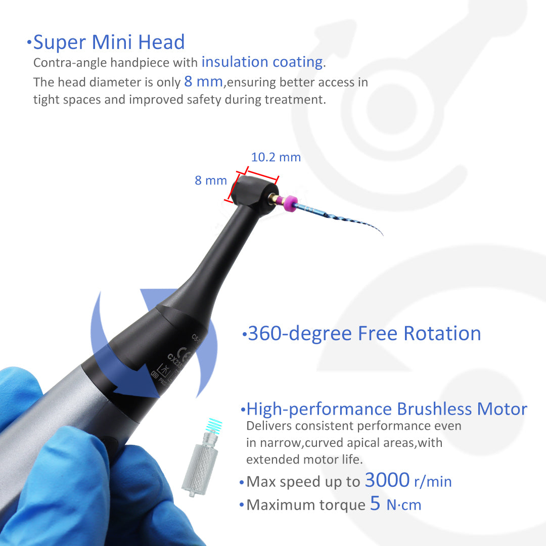 COXO Dental Wireless Bluetooth Endo motor with Apex Locator 2 in 1 C-smart Pilot with 5-inch touch screen ,build-in most of file system