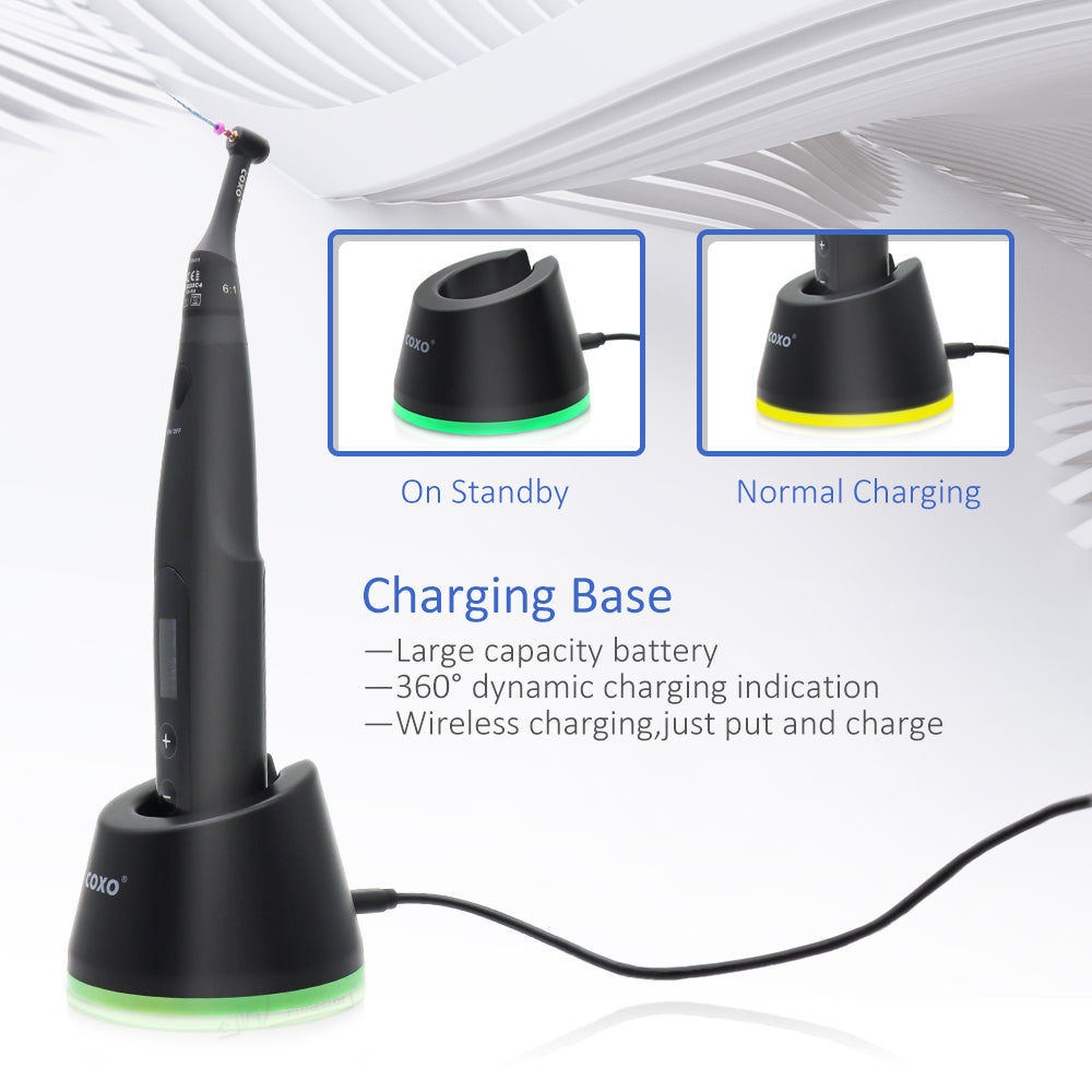 COXO C-SMART-MINI AP+ Brushless Dental Endo Motor Smart with LED Lamp 16:1 Standard Contra Angle with Apex Locator