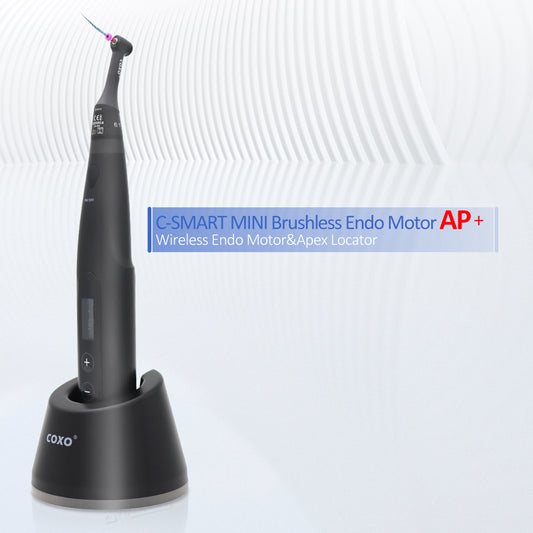 COXO C-SMART-MINI AP+ Brushless Dental Endo Motor Smart with LED Lamp 16:1 Standard Contra Angle with Apex Locator