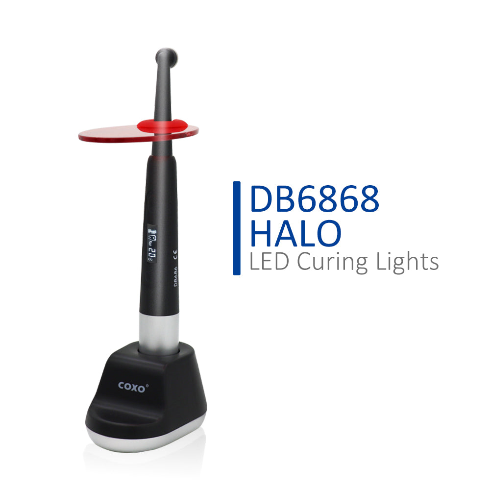 COXO DB686 HOLA Dental Led Curing light , Enjoy 5 Easy Modes, a Tough Scratch-Resistant Lens, Enhanced Optical Performance for Deep Curing, Wide Wavelength Range, and Long-lasting Wireless Charging