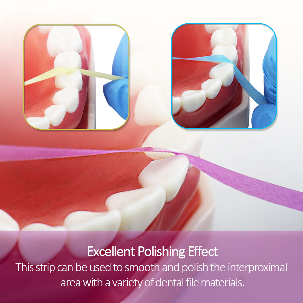 Dental Polishing Strips Tooth File 4mm x 6m Dental Polisher for Teeth Sanding Grinding Deep Teeth Cleaning Tool Tooth Polish Abrasive Strip Oral Care