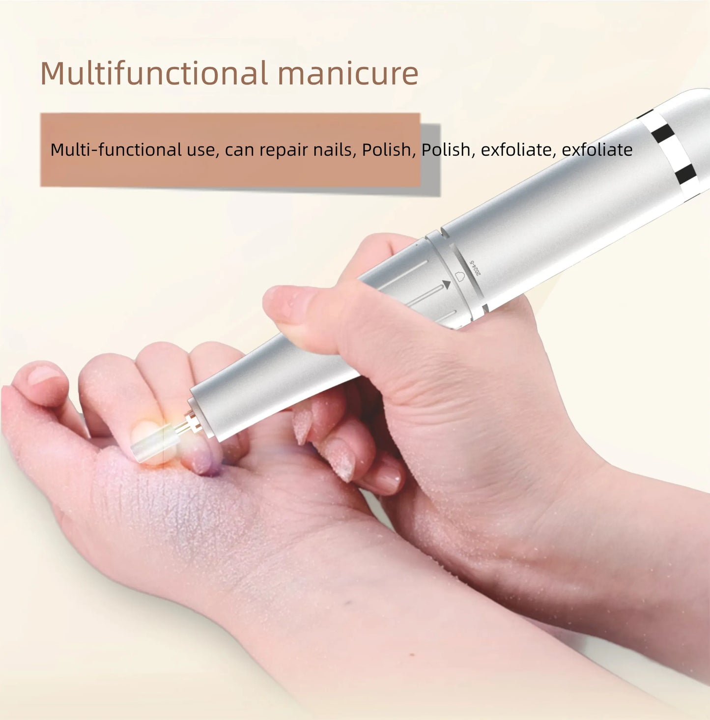 Portable Nail drill machine 35000 rpm professional rechargeable Steel Drill Manicure nail supplier