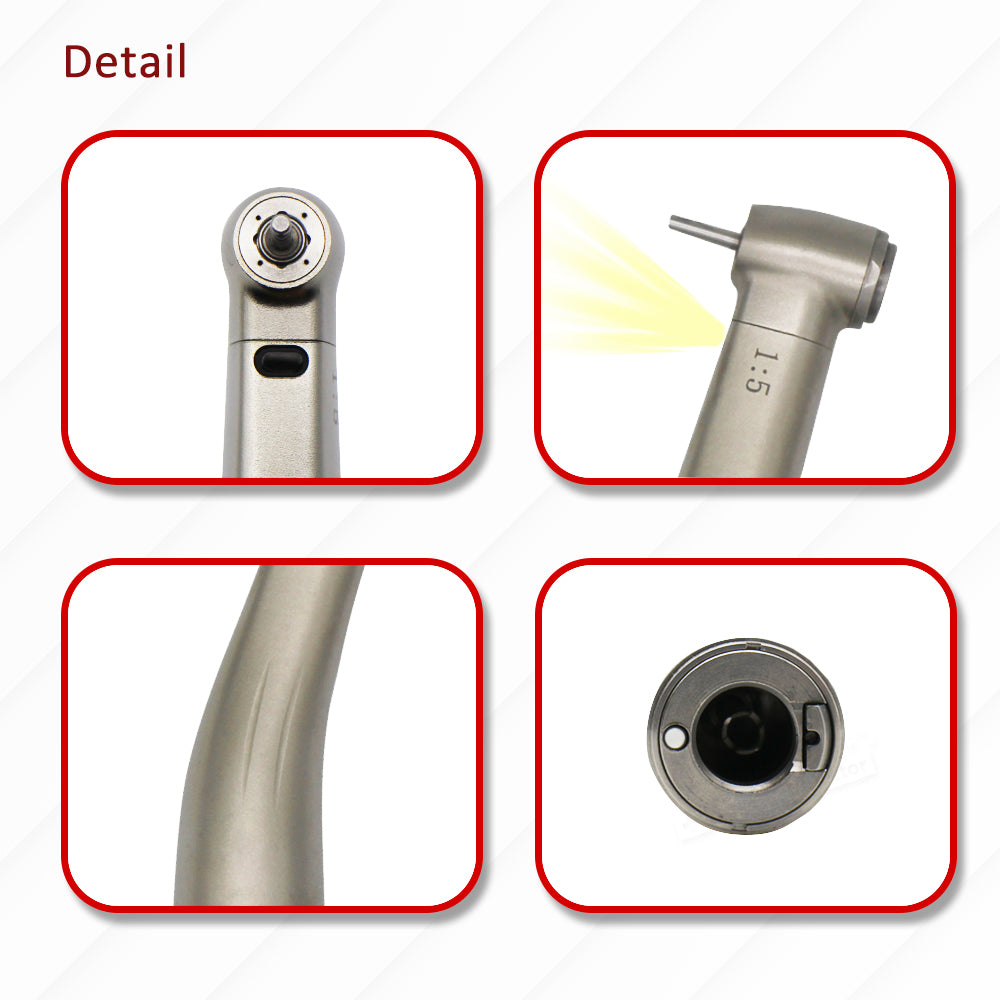 1:5 Opitc fiber contra agle low speed handpiece 1:5 reduction fit into NSK