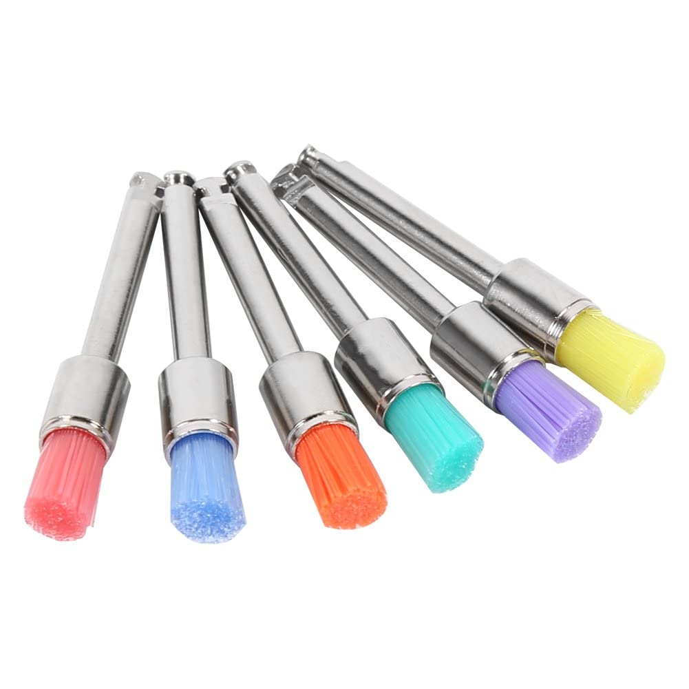 100 Pieces Colorful Dental Polishing Brush Dental Polishing Brush Flat Polisher Dental Laboratory Materials