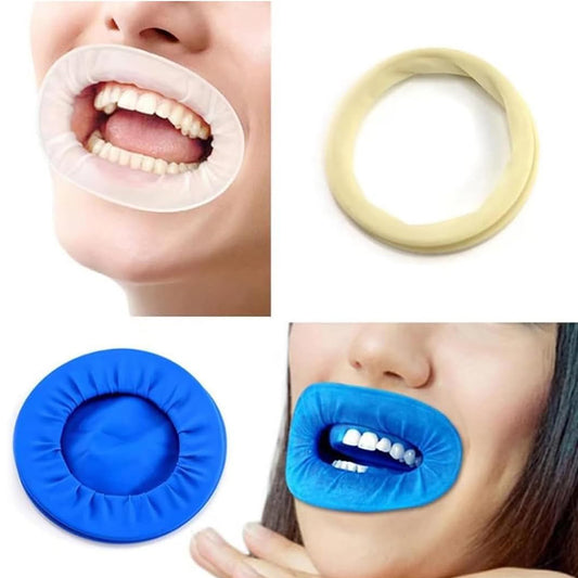 10 pcs Rubber Dam Mouth Opener Dental Disposable Oral Cheek Lip Retractor for Surgery Expander Retractor Teeth Whitening