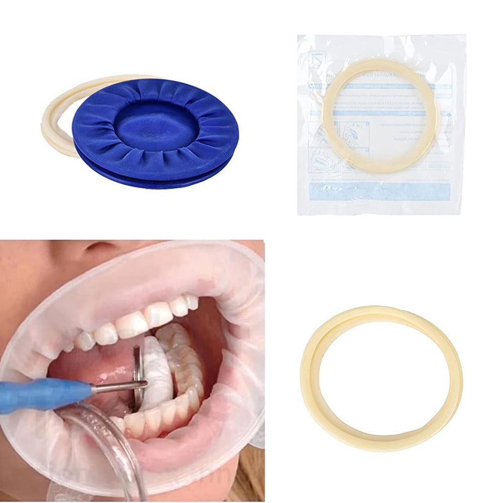 10 pcs Rubber Dam Mouth Opener Dental Disposable Oral Cheek Lip Retractor for Surgery Expander Retractor Teeth Whitening
