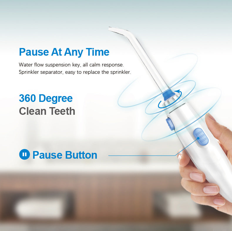 Waterpulse V300 Oral Irrigator 5pcs Tips Dental Water Flosser Water Floss 800ml Oral Hygiene Dental Flosser Water Flossing V300