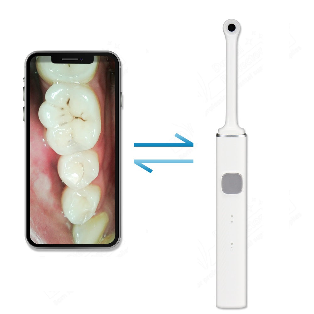PROTECTOR WiFi Dental Camera HD Intraoral Endoscope Mini Camera LED Light Dentist Oral Real-time Video Dental Tools For Family Health & Personal Care 360° Borescope View By Android/IOS