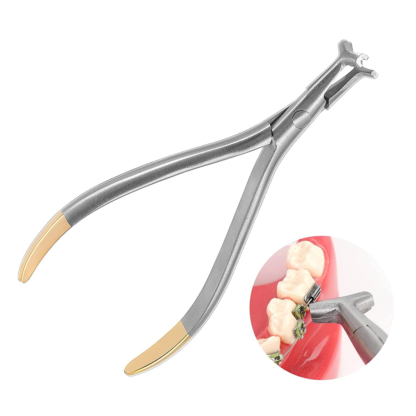 Dental Distal End Bending Plier, Orthodontic NiTi Bender Forceps Hammerhead Dental Tools Instrument