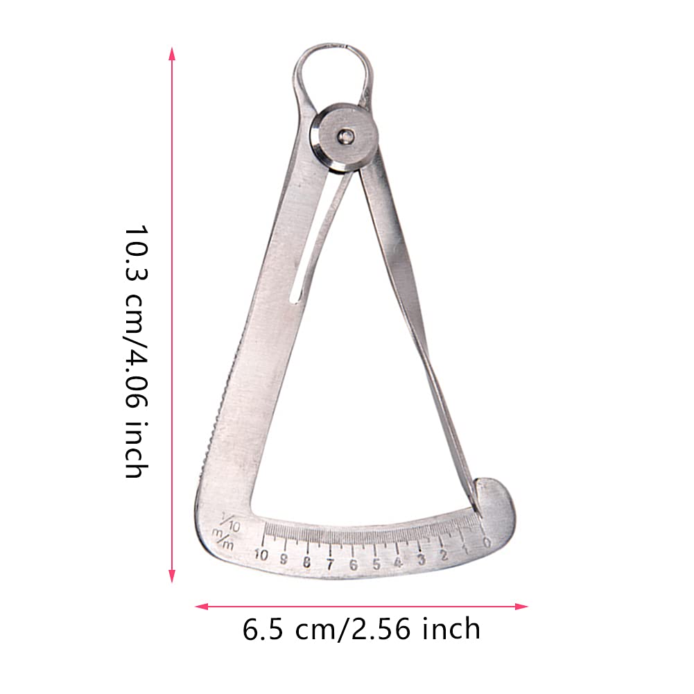 Dental Crown Gauge Caliper Dentist Tools Dental Caliper For Metal/Wax Dental Lab Tool Stainless Steel