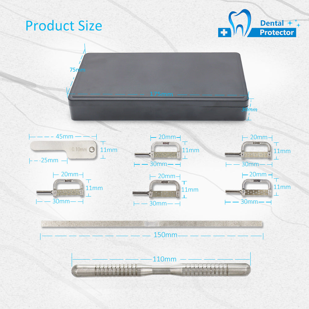 IPR System Dental Interproximal Enamel Reduction Automatic Strips Kit Gap Saw Polishing Burs