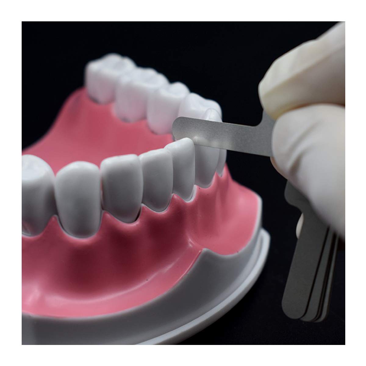 Orthodontic gap ruler Dental Interproximal Reduction Gauge Ruler Tooth Gap Measuring IPR System Stainless Steel Orthodontic Instrument