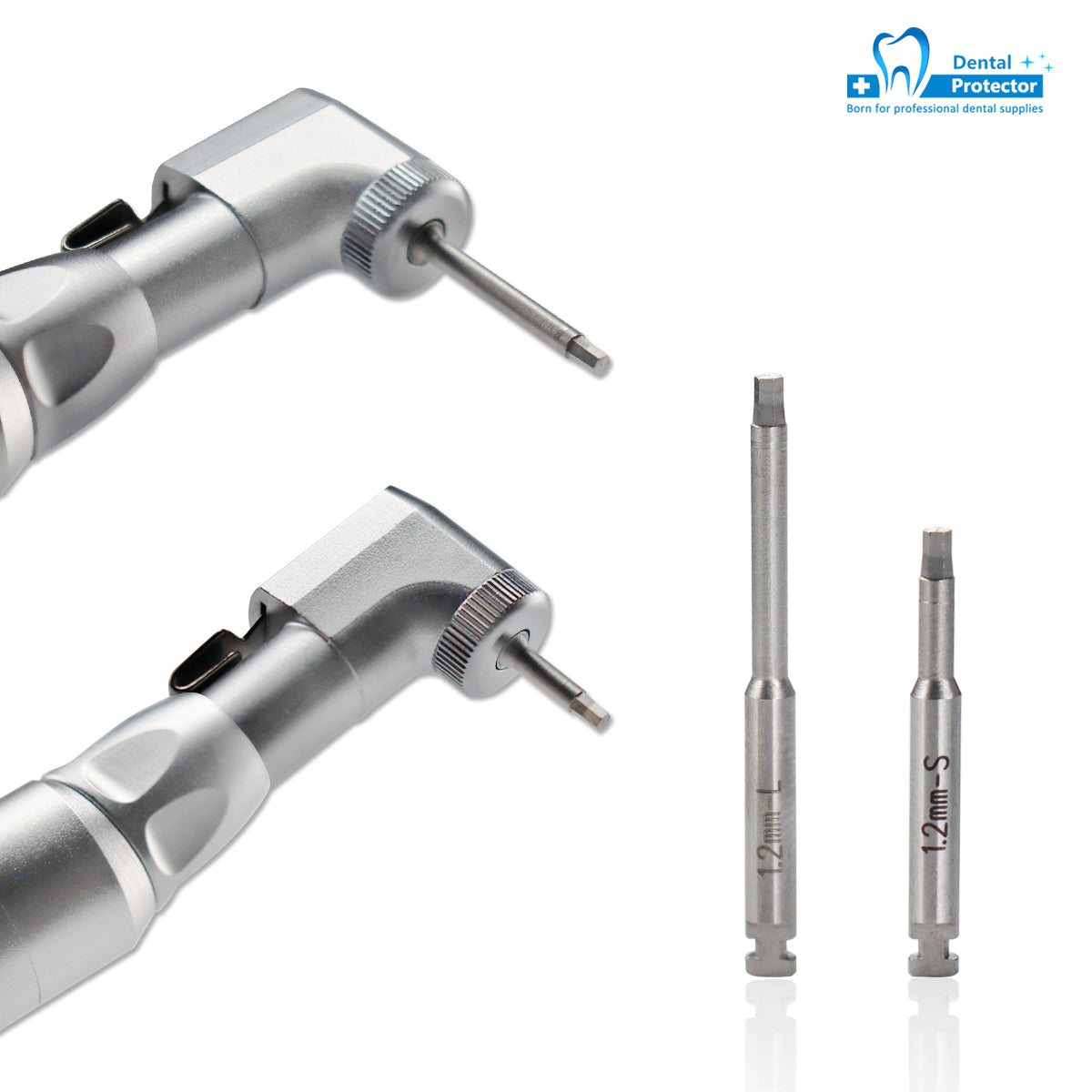 Dental Low Speed Handpiece Implant Torque Wrench 5N-35N Drivers 2.35mm Latch Type Bits Contra Angle Universal Silver Metal Box