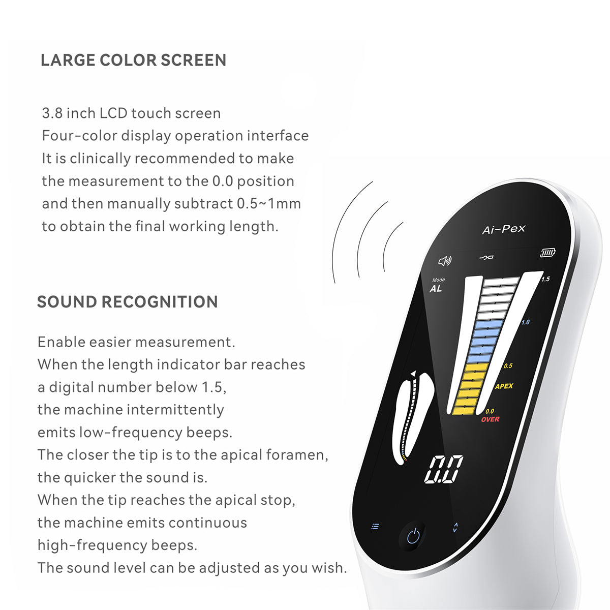 Woodpecker Ai-pex Dental Apex Locator with Pulp tester 2 in 1