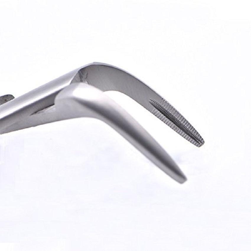 Dental Tooth Extraction Forcep for Root Fragment Minimally Invasive Dental Instrument Curved Forcep 