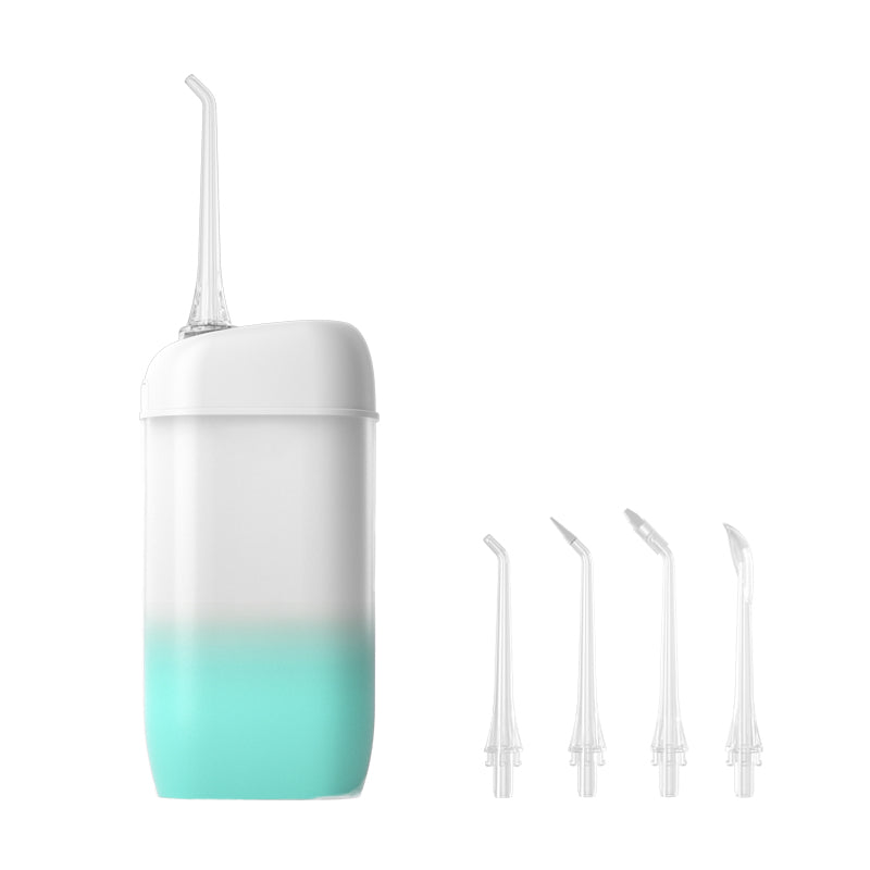 Cordless Water Flosser Portable Oral Irrigator Rechargeable Teeth Cleaner Pick for Braces & Bridges - 4 Modes, IPX7 Waterproof, Collapsible Water Tank for Travel and Home