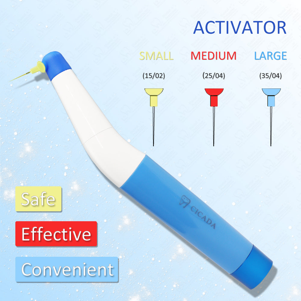 CICADA Endo Sonic Activator Endo Irrigator with 75pcs Tips for Root Canal Cleaning and Irrigating