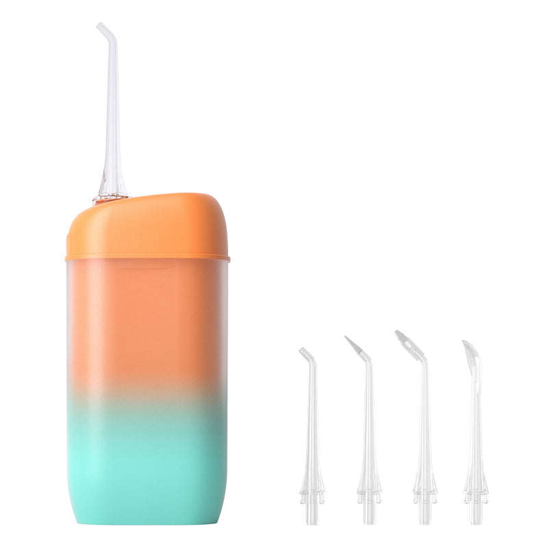 Cordless Water Flosser Portable Oral Irrigator Rechargeable Teeth Cleaner Pick for Braces & Bridges - 4 Modes, IPX7 Waterproof, Collapsible Water Tank for Travel and Home