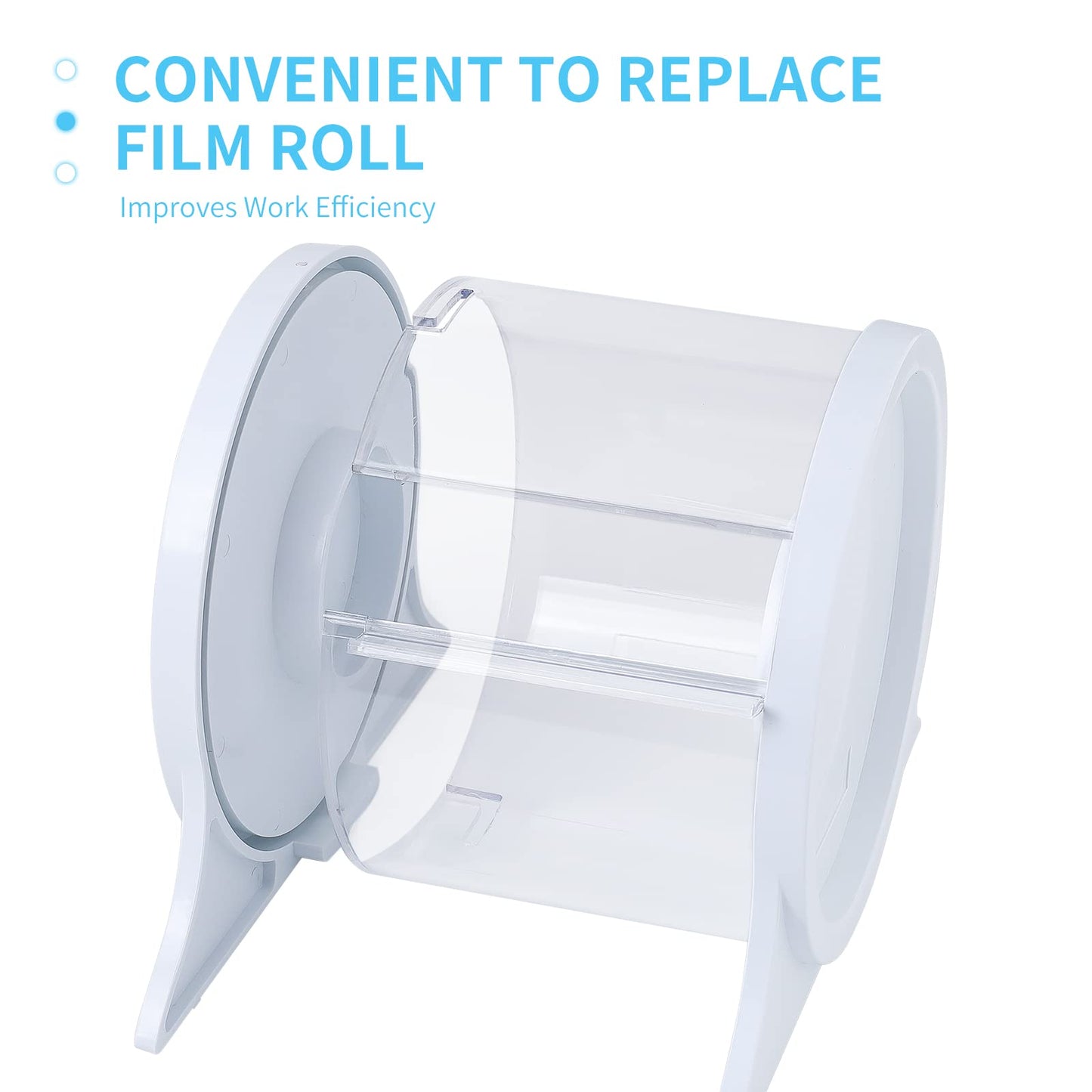 Dental Barrier Film Dispenser, Acrylic Protecting Barrier Film Holder for Film Support & Dust-Proof, Dispensing Box Barrier Dispensers Plastic Stand Holder
