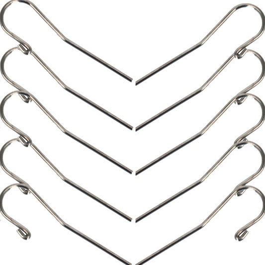 10Pcs Dental Lip Hooks for Apex Locator, Stainless Steel Tester Endo Instrument Tools Used for Dental Clinic, Lab Equipment - Acid and Rust Resistance 2 mm
