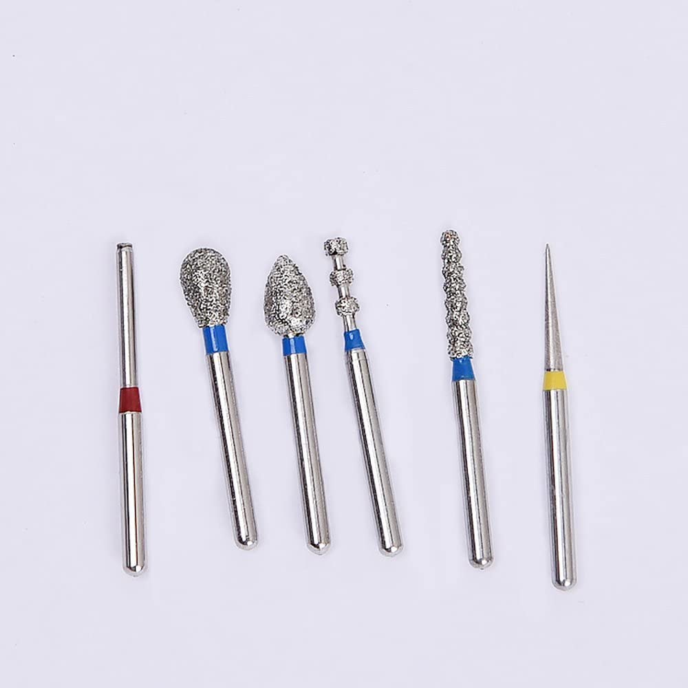 24Pcs Carborundum Polishing Drill Bits 10 Types for Tooth polishing Drill Bits, High Speed Diamond Burs Sanding Accessories