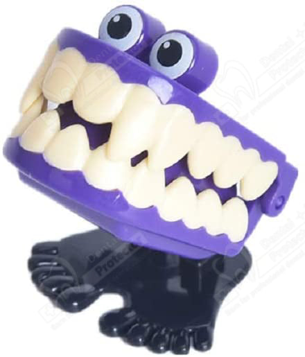 PROTECTOR Walking Teeth Toys 7PCS, Wind-up Chattering Teeth Smile Small Wind Up Toy Feet Knickknack  For Party Halloween Christmas Home Desktop Decoration
