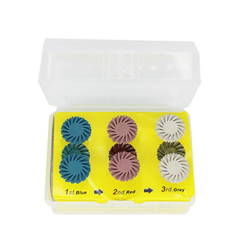 6 Pcs Mixed Dental Composite Resin Polishing Disc Kit Spiral Brush Burs Tooth Polisher Brush Oral cavity Clean Tools