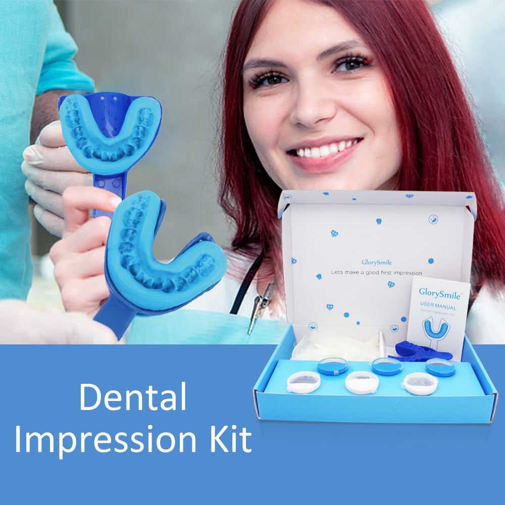 TIK-GS Dental Impression Kit - 168 Gm Putty Silicone - 2Dental Trays-Upper and Lower-  DIY Teeth Molding Kit - for Home or Clinic Use -Teeth Impression Putty Silicone Material