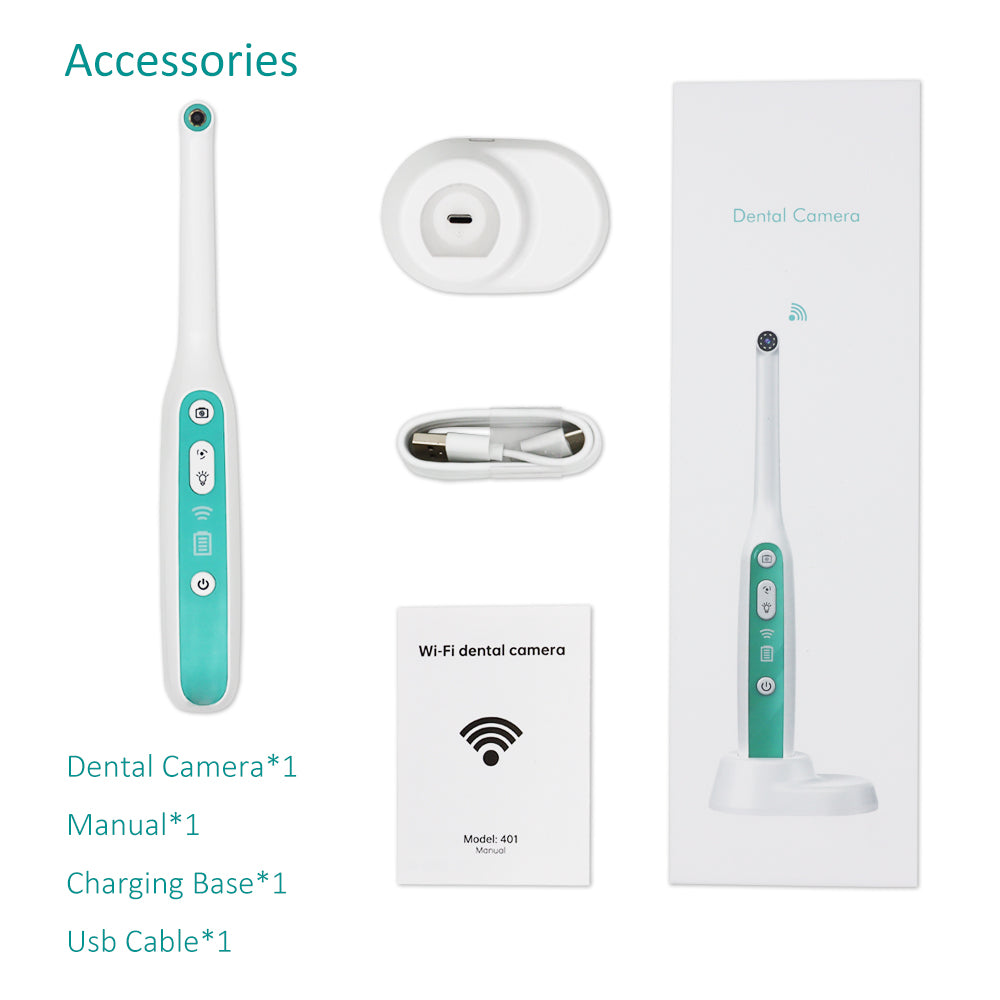 PROTECTOR DC-W Wireless WiFi HD USB Oral Dental Camera Intraoral Endoscope Dentist Device LED Light Real-time Video Inspection Teeth Whitening