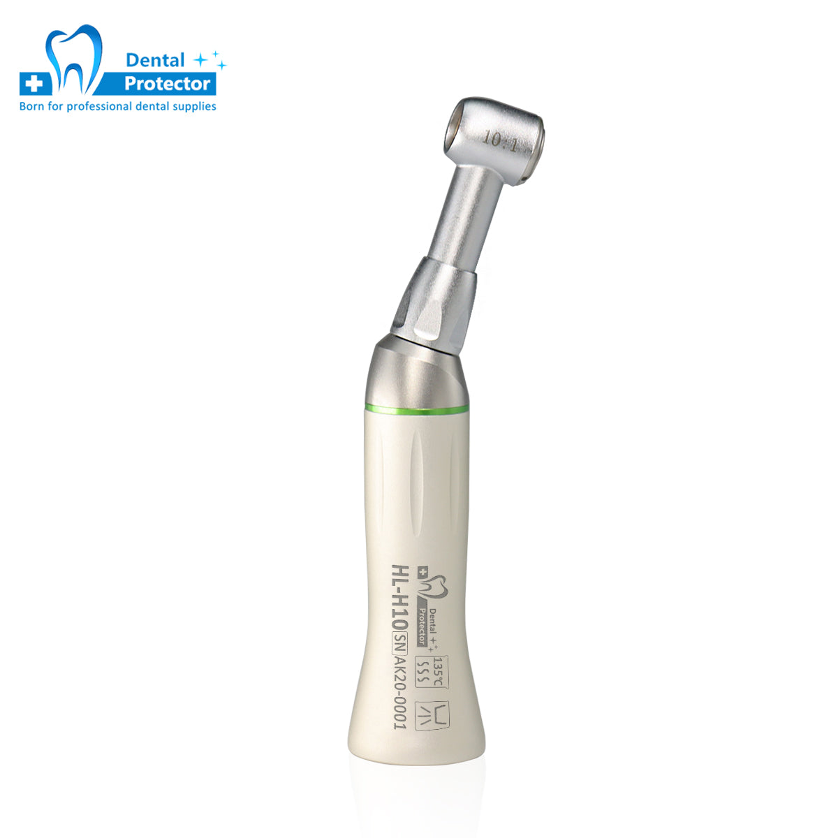 Dental 10:1 Contra Angle HL-H10 Low Speed Handpiece Push Dental Handpiece Air Turbine Hand Use File