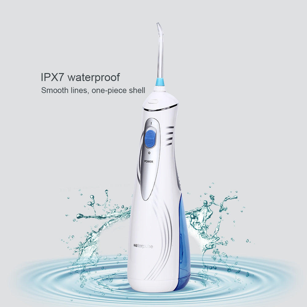 Waterpulse V400P/V400 Oral Irrigator Portable Cordless Irrigators With Travel Case Rechargeable Battery Water Flosser Teeth