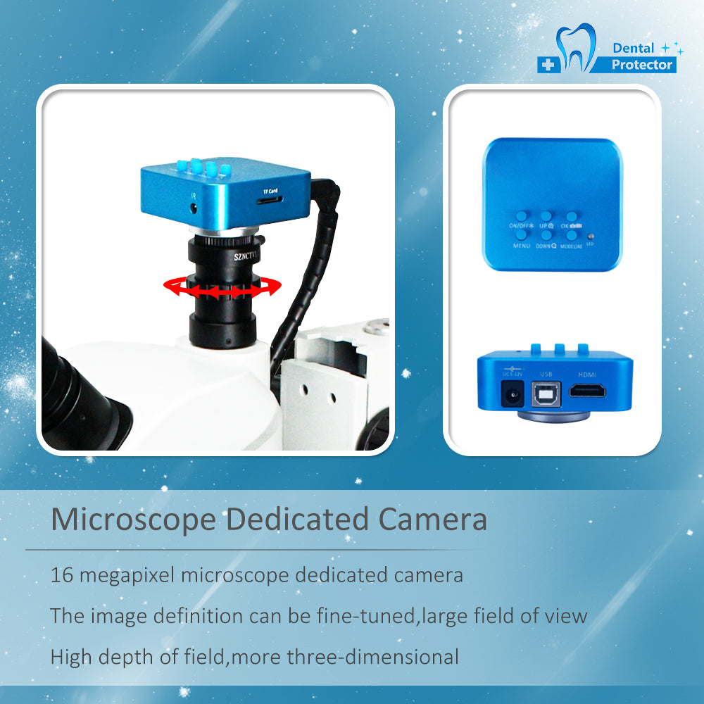 Mscope-7C  Professional Trinocular Stereo Zoom Microscope with Simultaneous Focus Control,Microscope, 10X Eyepieces,10X Magnification, Zoom Objective 16 mega
