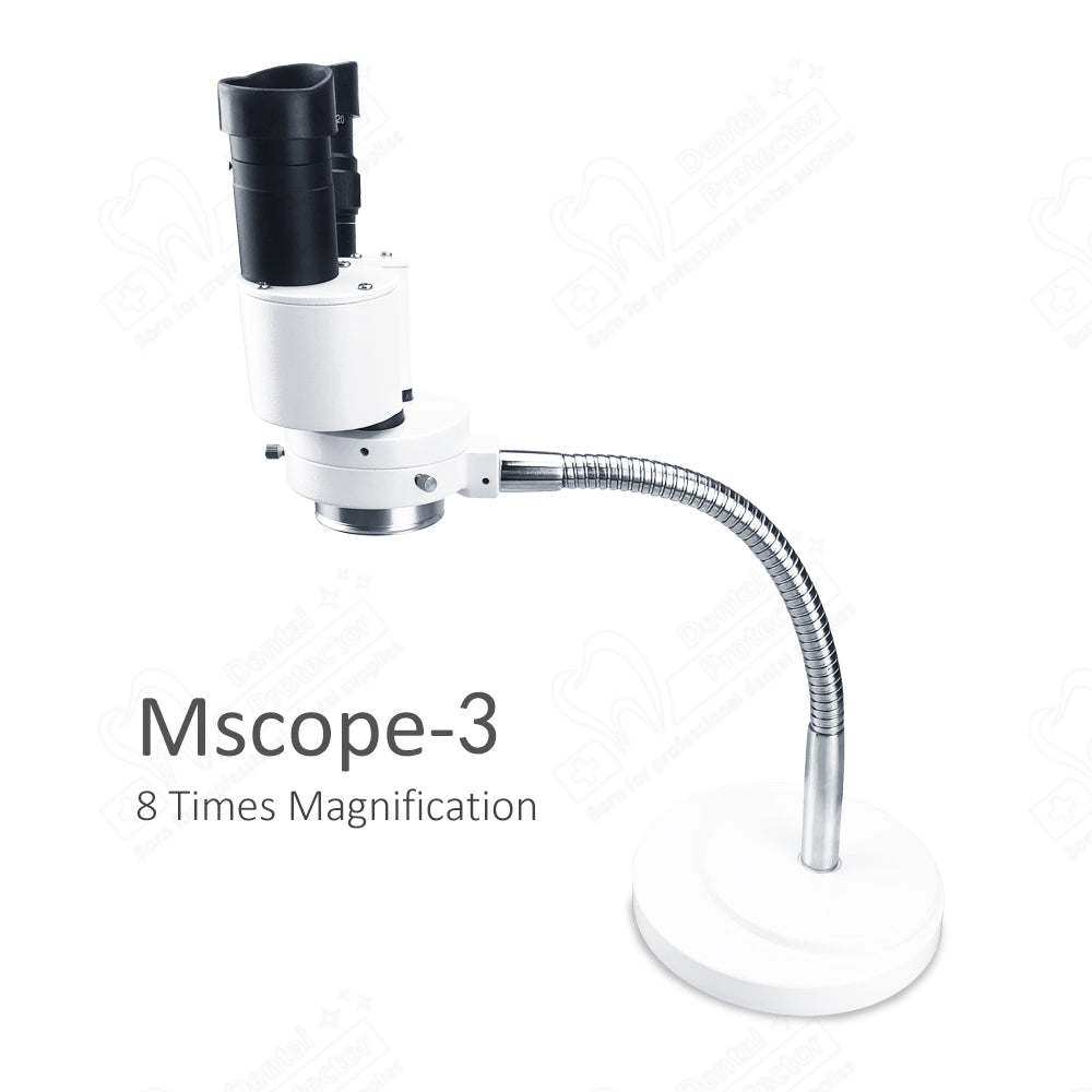 10X Magnify Dental Binocular Microscope 3W LED Rotatable for Dentists Denture Tool Dental Lab Equipment Microscope Spot Light