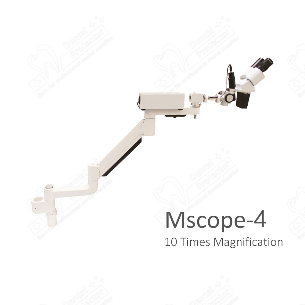 Mscope-4 10X Magnify Dental Binocular Microscope 3W LED Rotatable for Dentists Denture Tool Dental Lab Equipment Microscope Spot Light