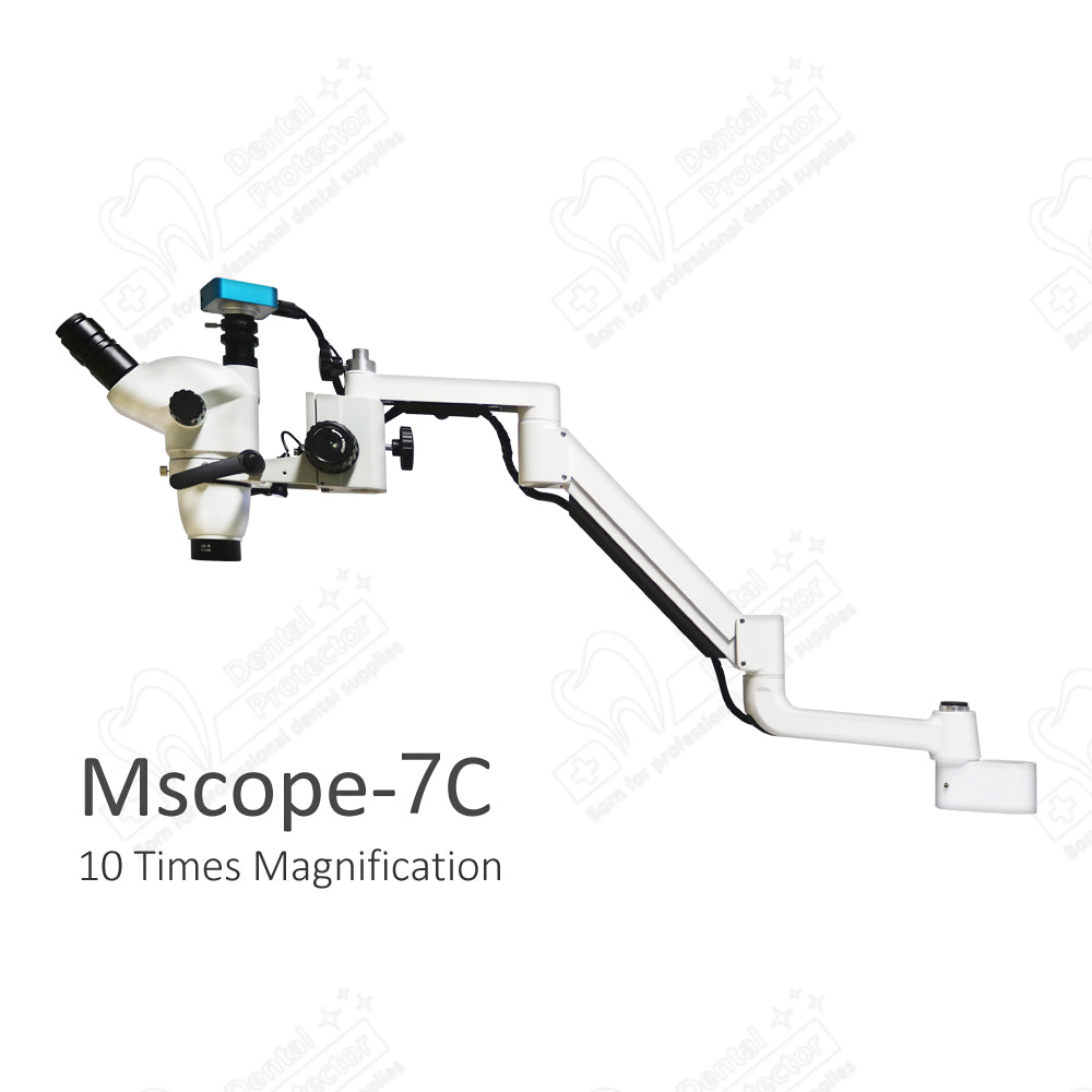 Mscope-7C  Professional Trinocular Stereo Zoom Microscope with Simultaneous Focus Control,Microscope, 10X Eyepieces,10X Magnification, Zoom Objective 16 mega