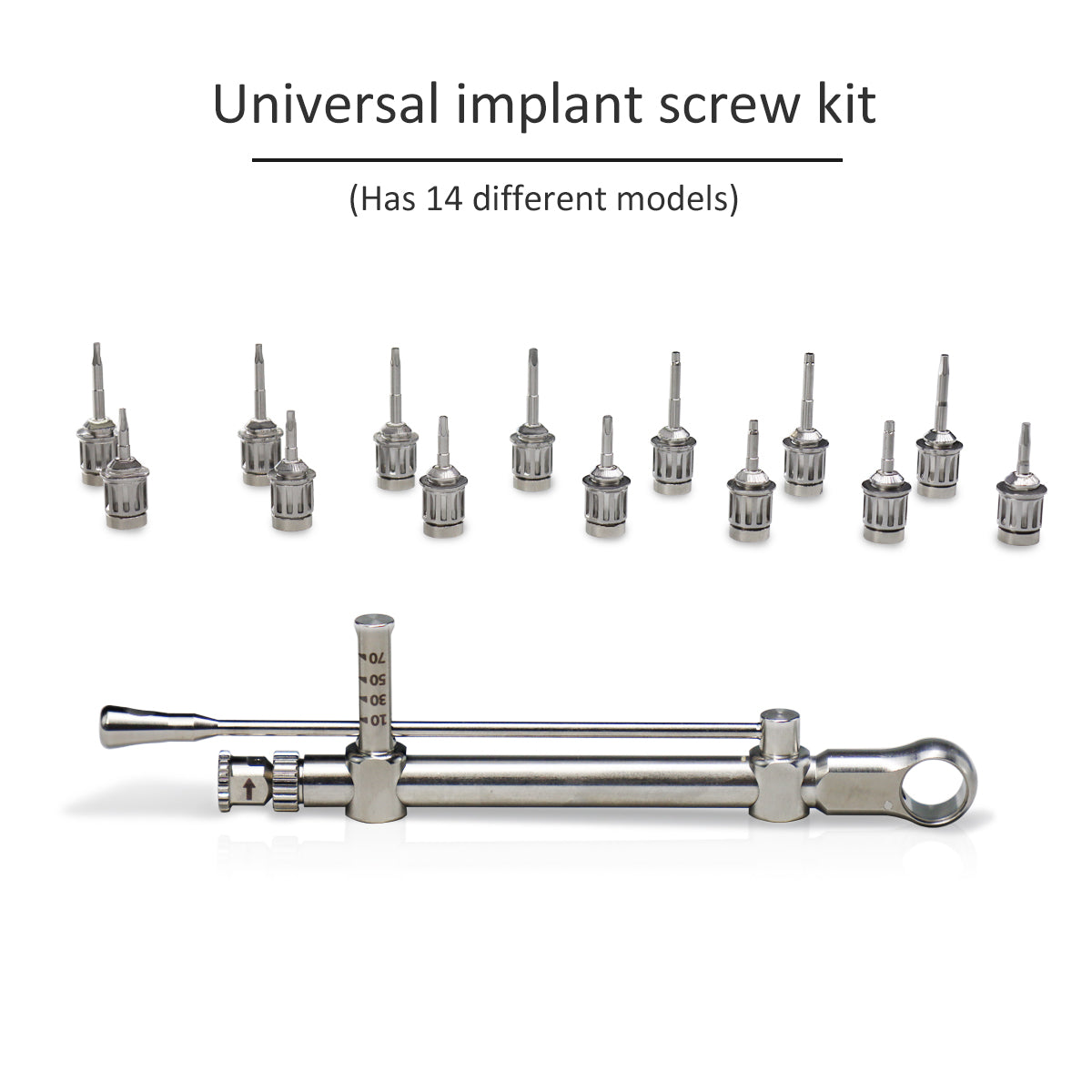 UPK-14 Universal Prosthetic Kit Dental Implant Restoration Tool Torque Screwdrivers Wrench Repair Tools Instrument Tooth Drill Equipment
