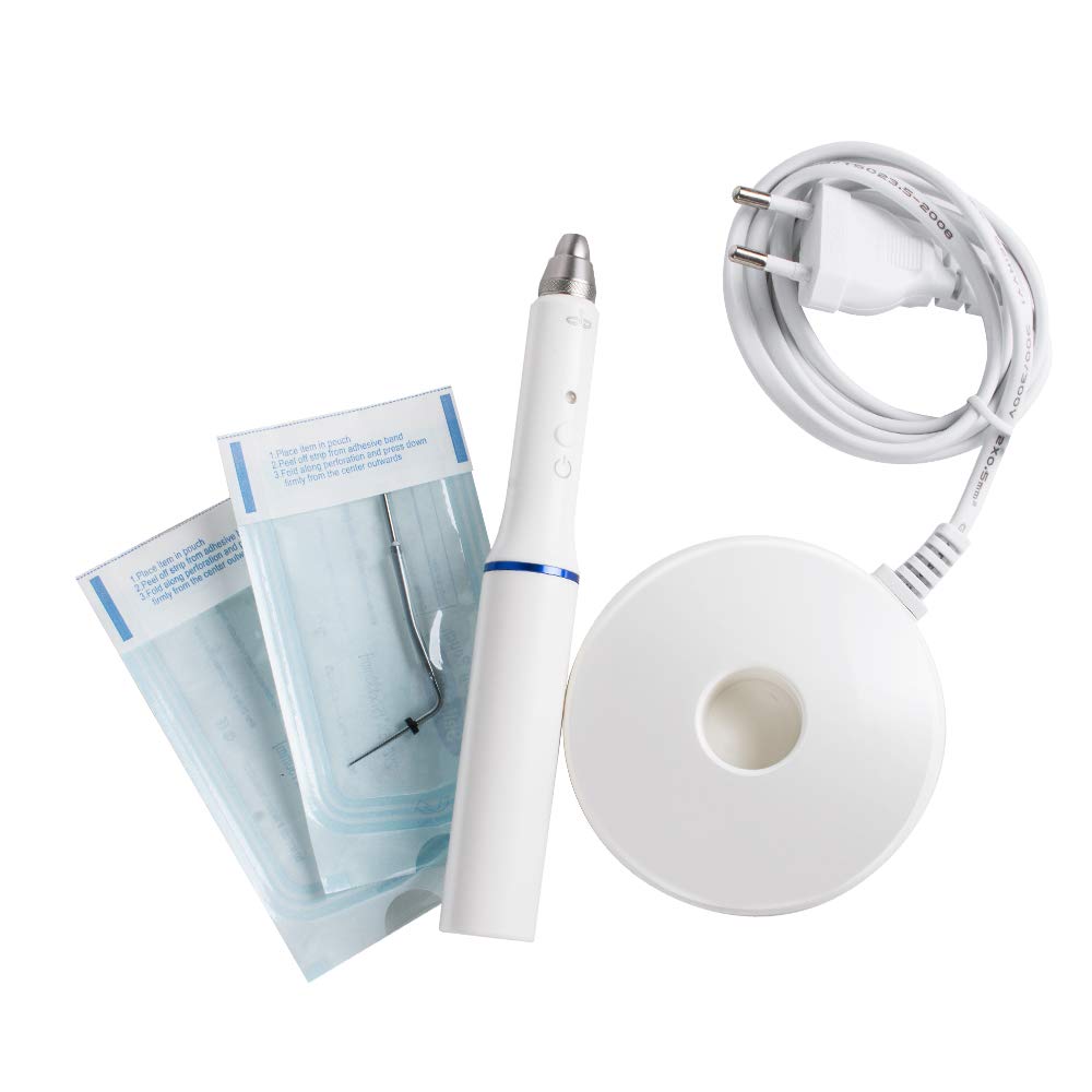 Dental Obturation Pen with Charging Base, Gutta Percha Obturation System Endo Heated Pen with 2 Tips