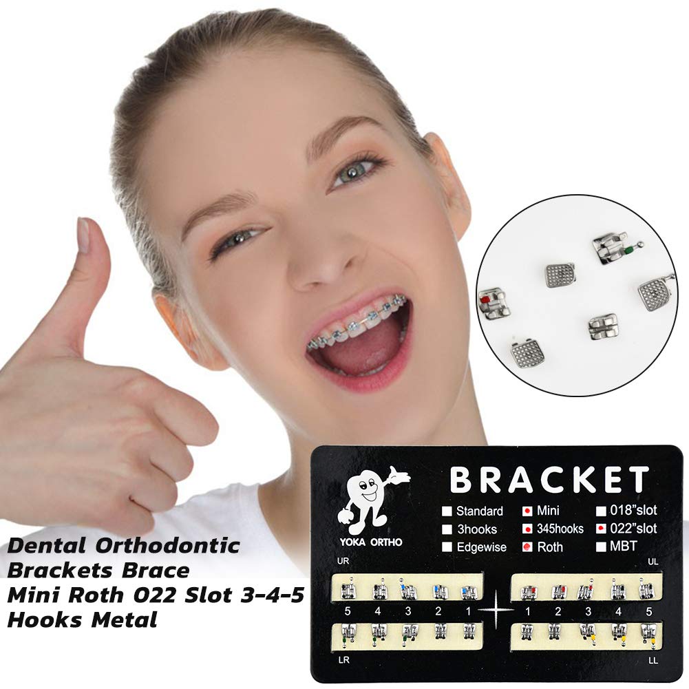 10 Sets/Pack 200 pcs of Brackets MIM Roth Mini 0.022 With Hook 3