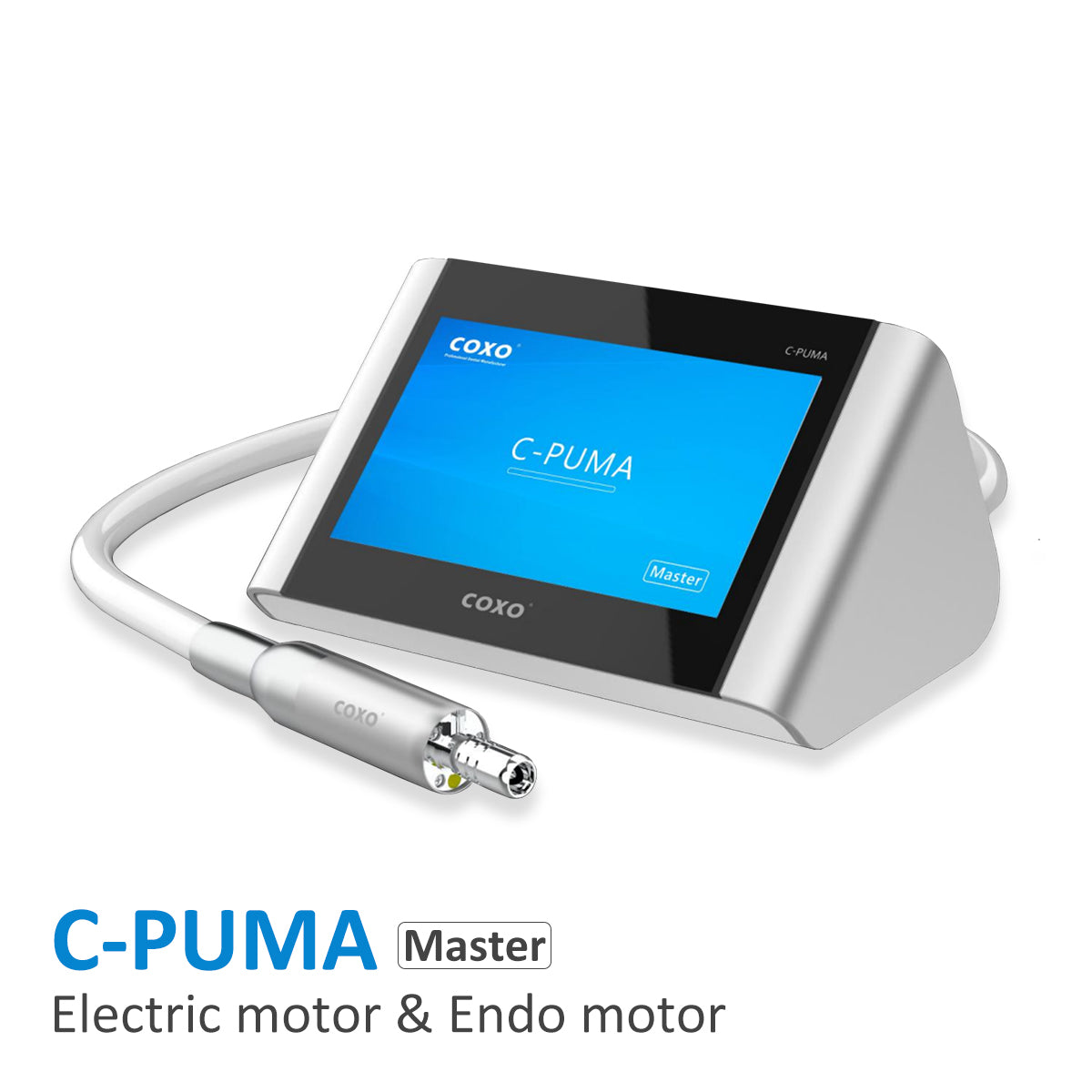 COXO C-puma Master Electric motor and Endo motor 2 in 1 ,comes with two contra angles (1:5 and 6:1)