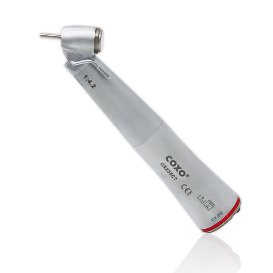 COXO High speed contra angle 1:4.2 rate, 45° ,Can be used on back teeth open crown ，it can work with COXO implant motor
